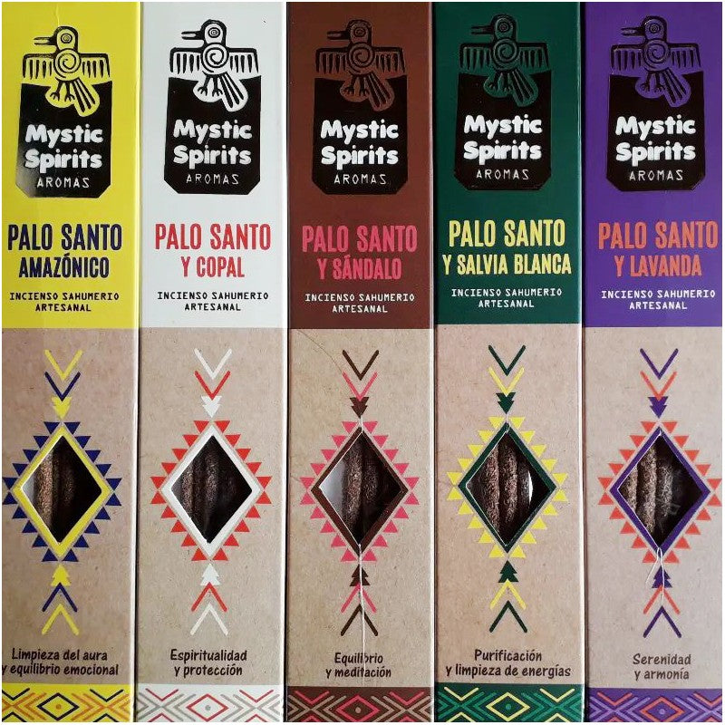 Encens Mystic Spirits Premium – Base Palo Santo ou base Sauge (3 ou 5 boîtes)