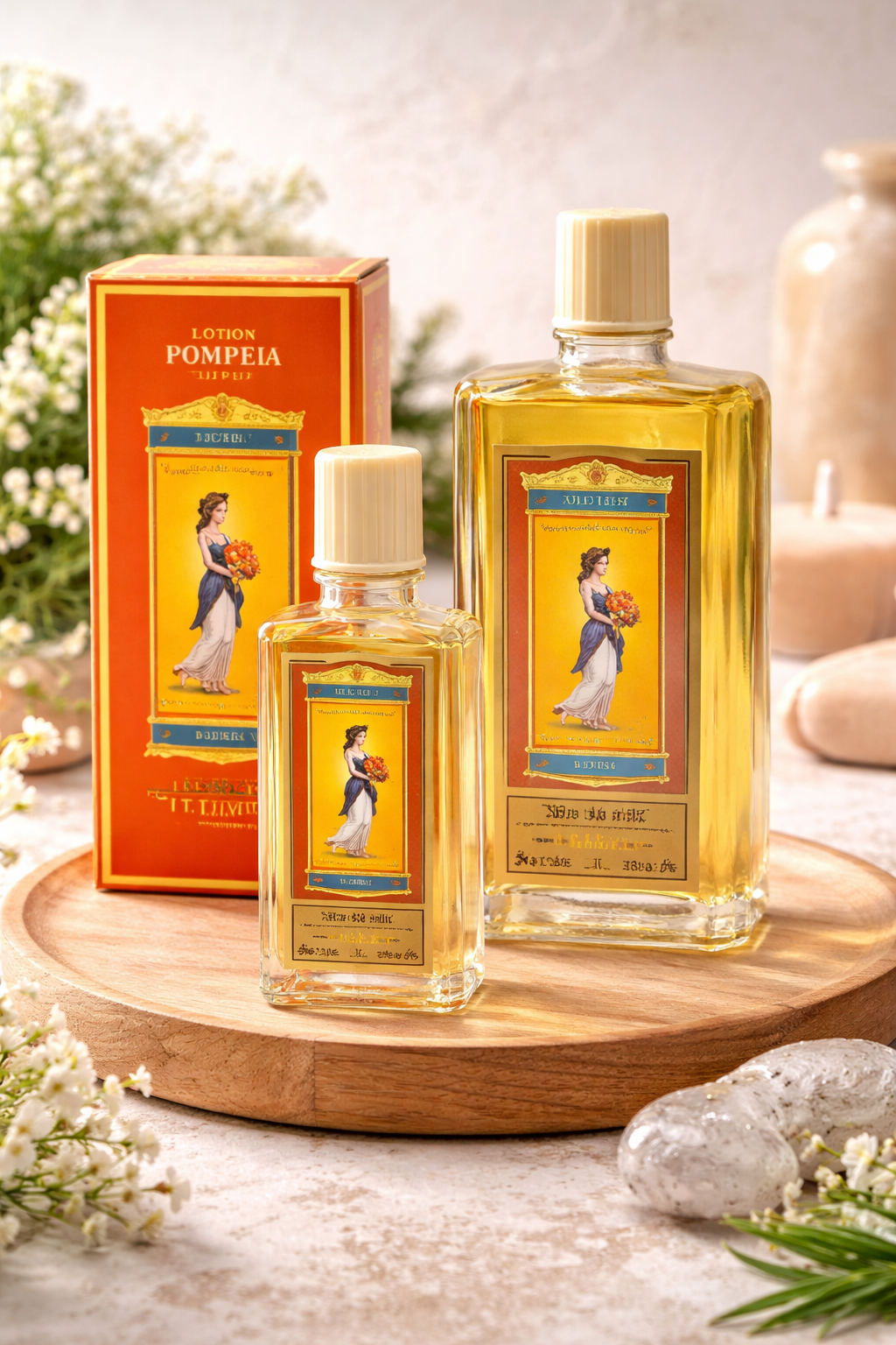 Lotion Pompéïa L.T. Piver – Eau de Cologne – 100 ml / 423 ml