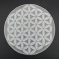 Plaque de Rechargement Fleur de Vie en Sélénite – 10 cm