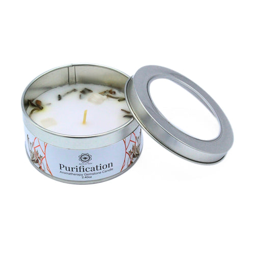 Bougie parfumée aux pierres naturelles – Bien-être & intentions