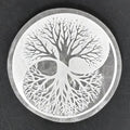 Plaque de Rechargement Yin Yang Arbre de Vie en Sélénite – 10 cm