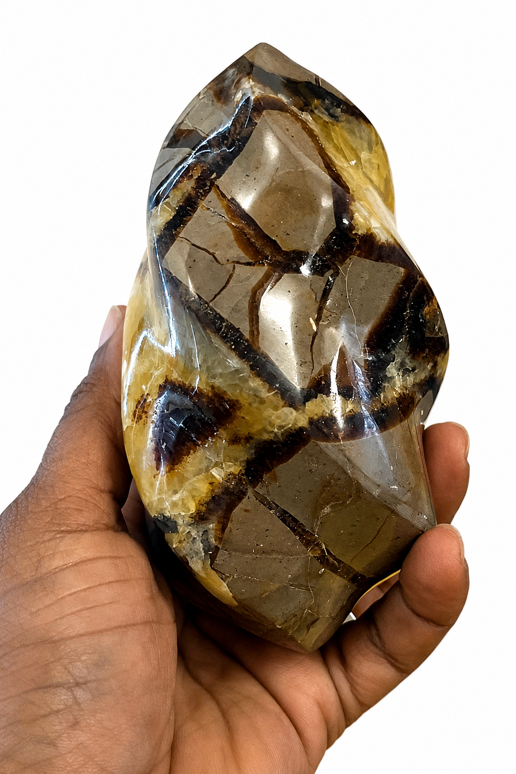 Flamme de Septaria naturelle – Pièce unique – 815 g