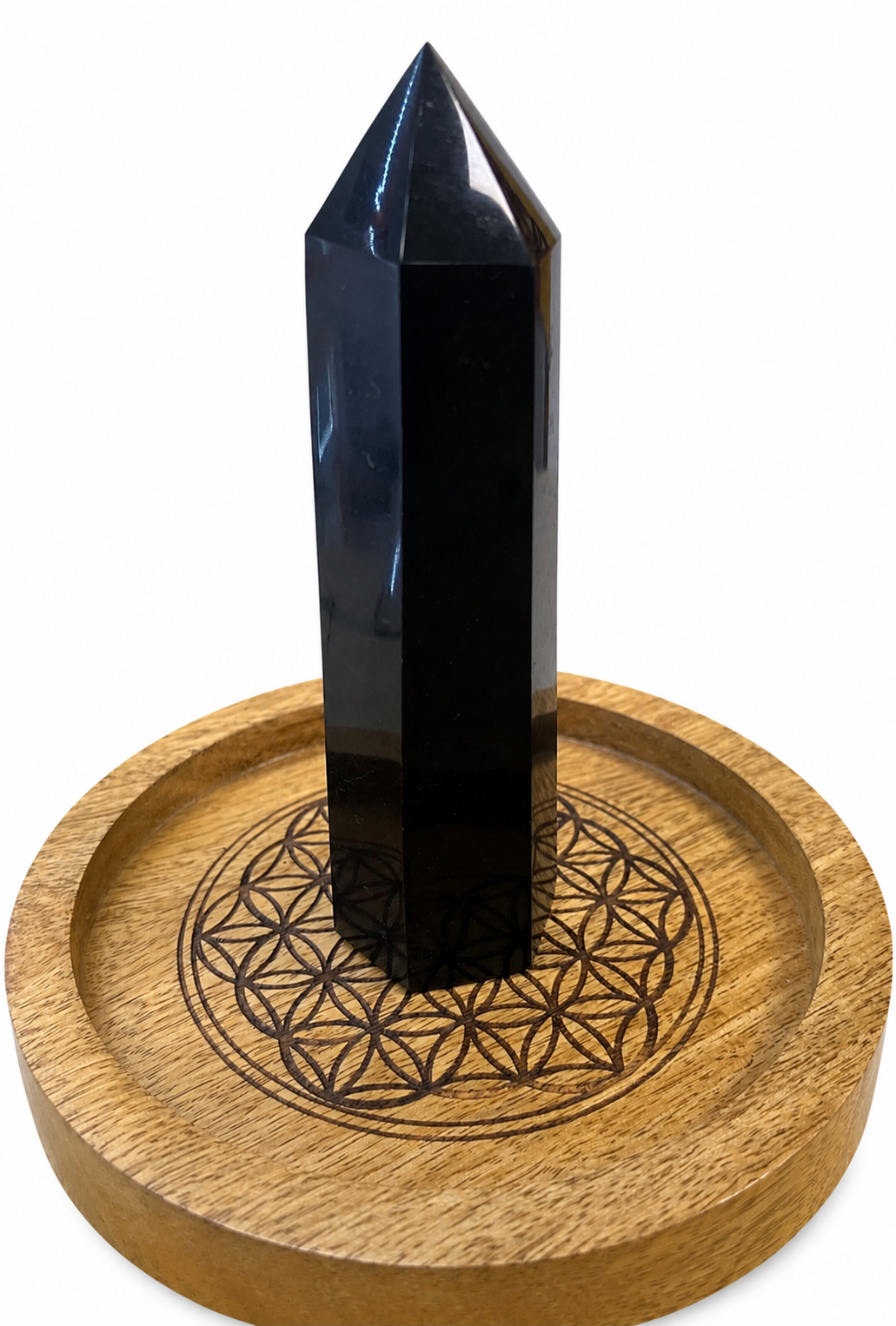Pointe de Tourmaline noire naturelle – Obélisque poli – Pièce unique 386 g