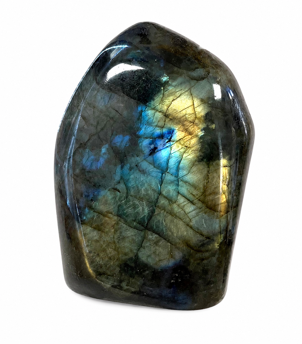 💙 Petite Labradorite naturelle – Forme libre polie – Pièce unique 182 g