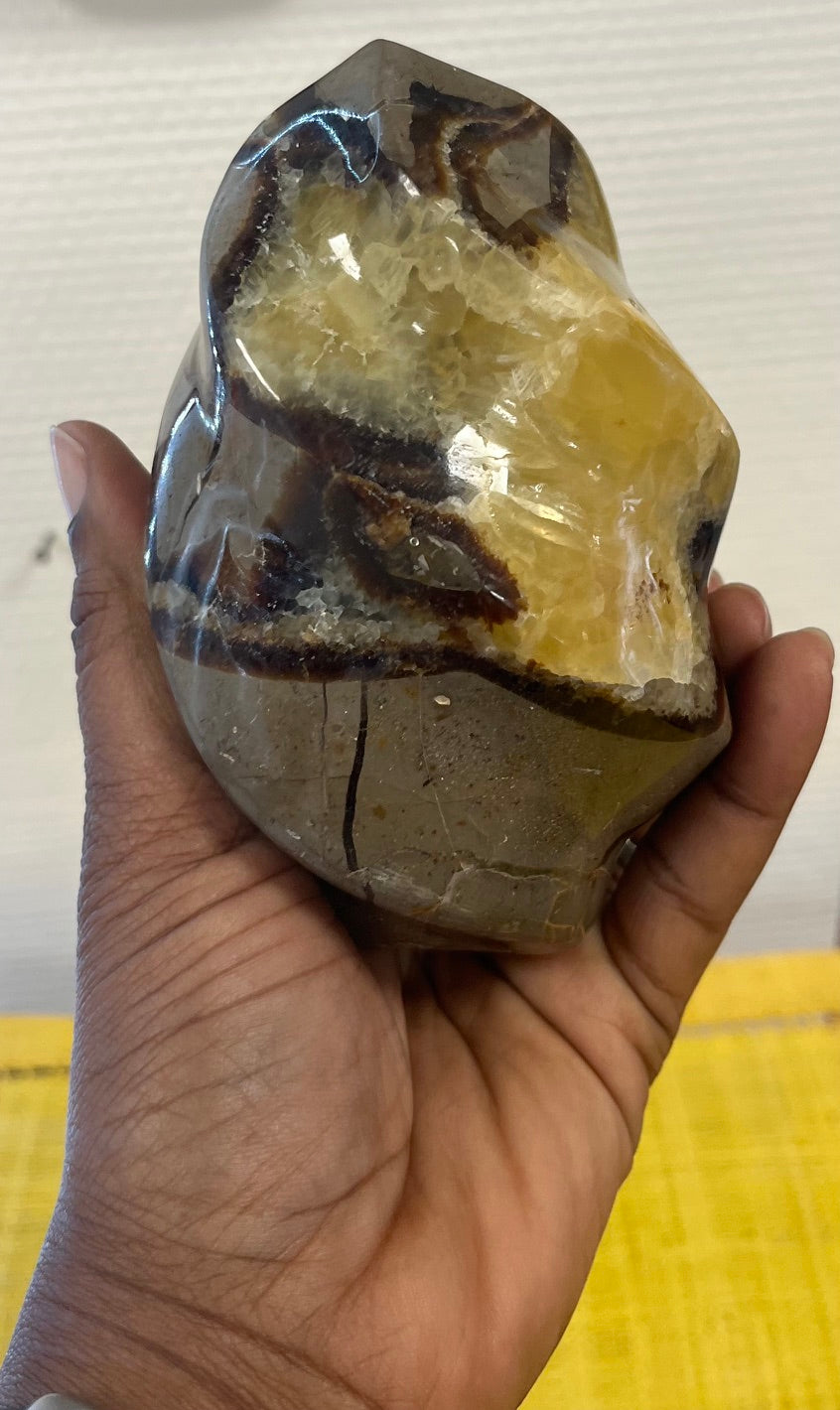 Flamme de Septaria naturelle – Pièce unique – 815 g