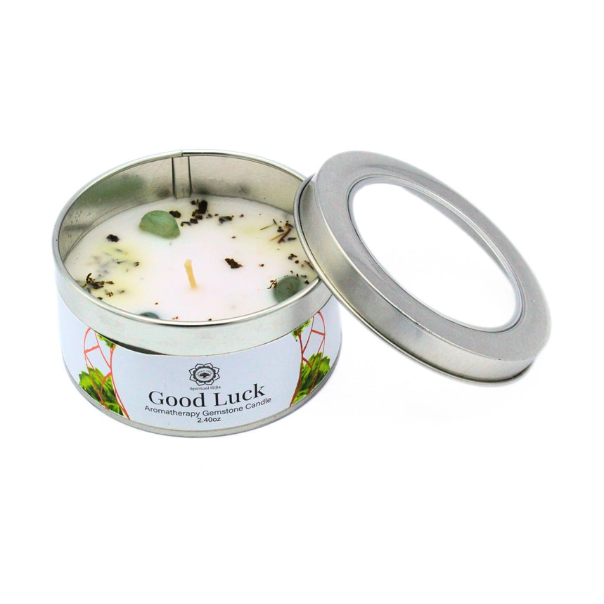 Bougie parfumée aux pierres naturelles – Bien-être & intentions