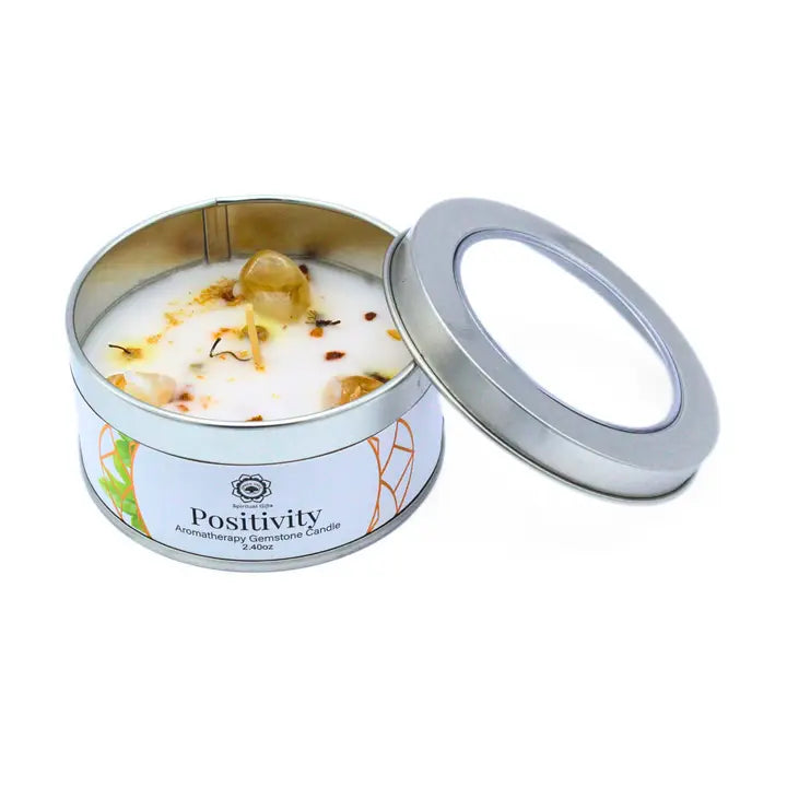 Bougie parfumée aux pierres naturelles – Bien-être & intentions