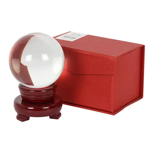 Boule de cristal 10 cm avec support – Ésotérisme & spiritualité
