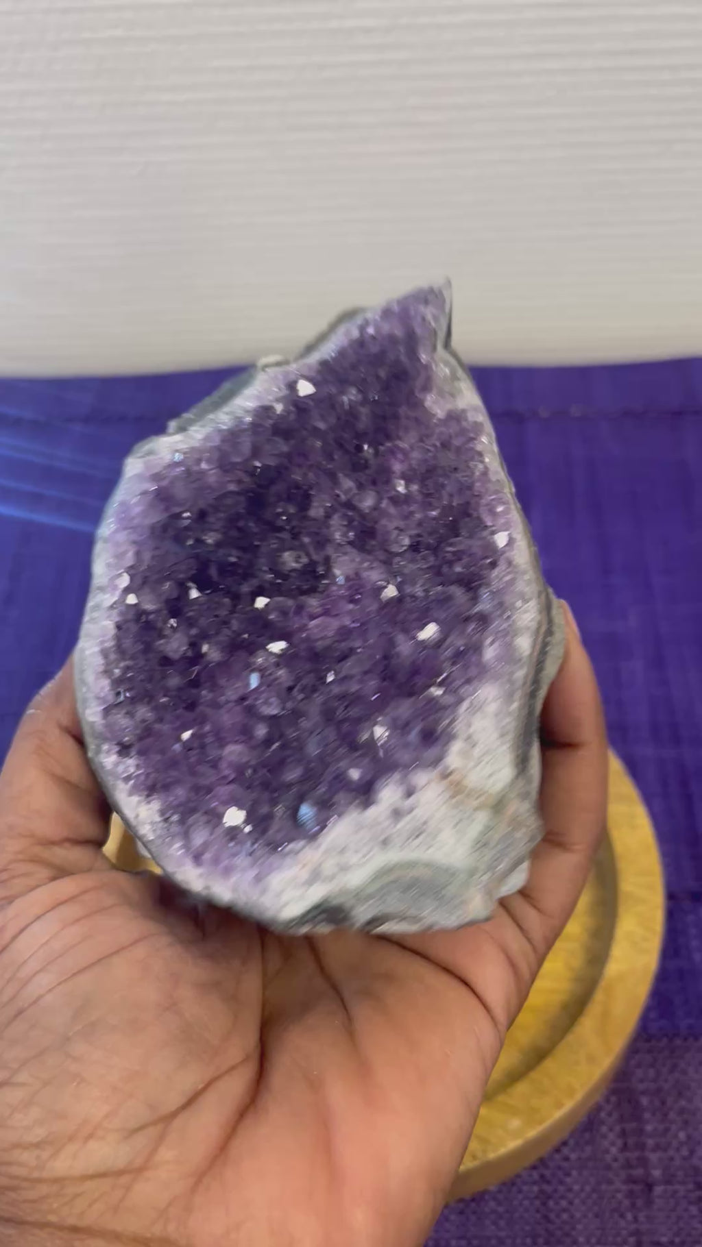 Géode d’Améthyste d’Uruguay – Pièce unique – 535 g