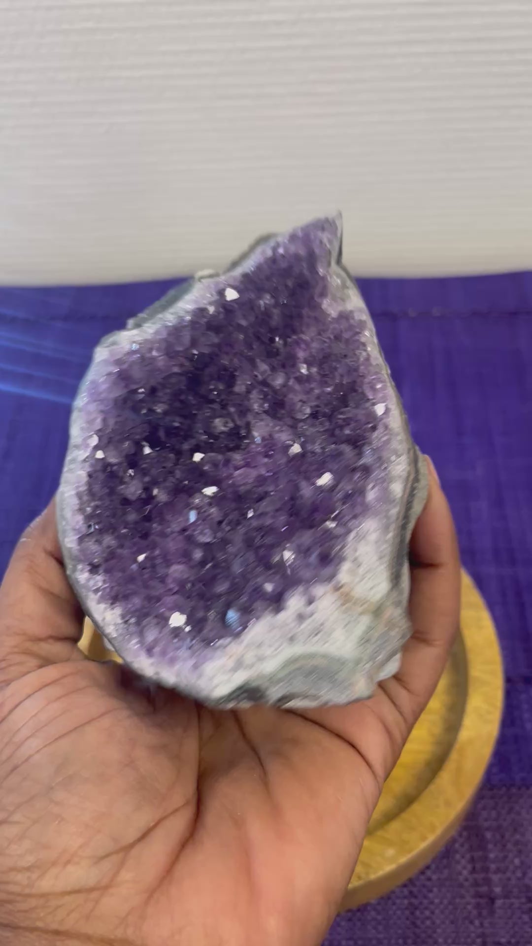 Géode d’Améthyste d’Uruguay – Pièce unique – 535 g