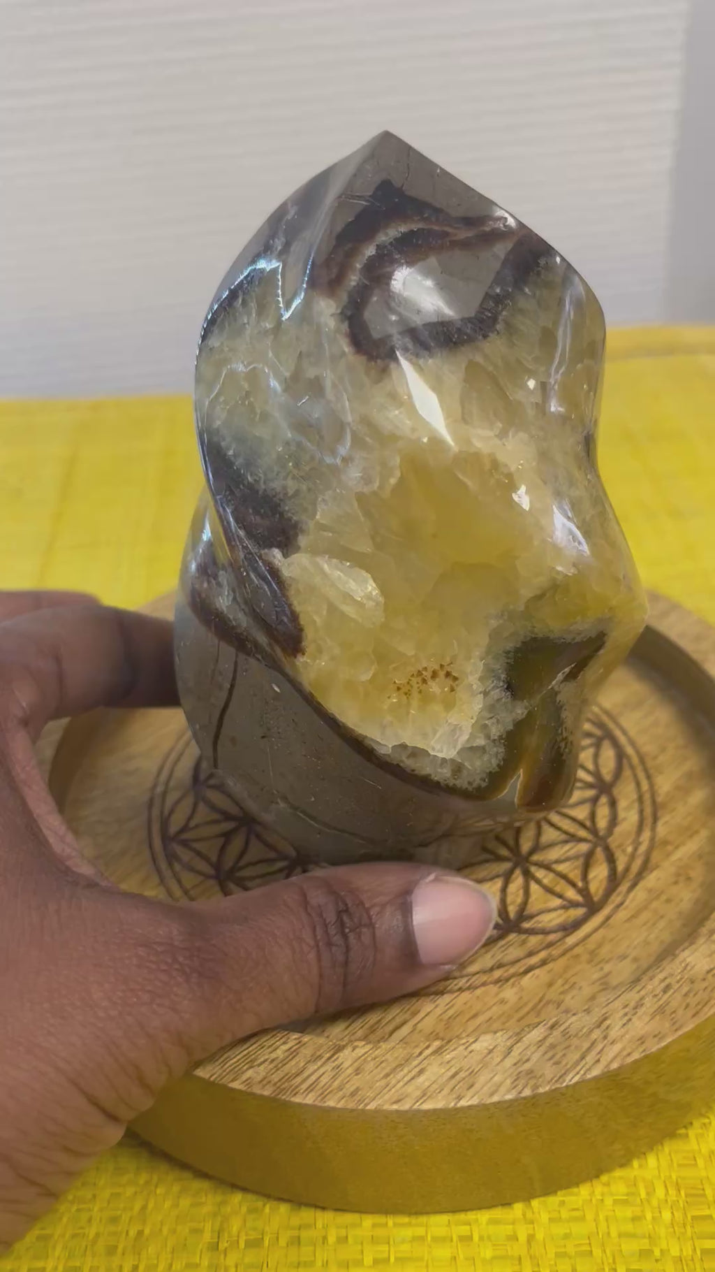 Flamme de Septaria naturelle – Pièce unique – 815 g